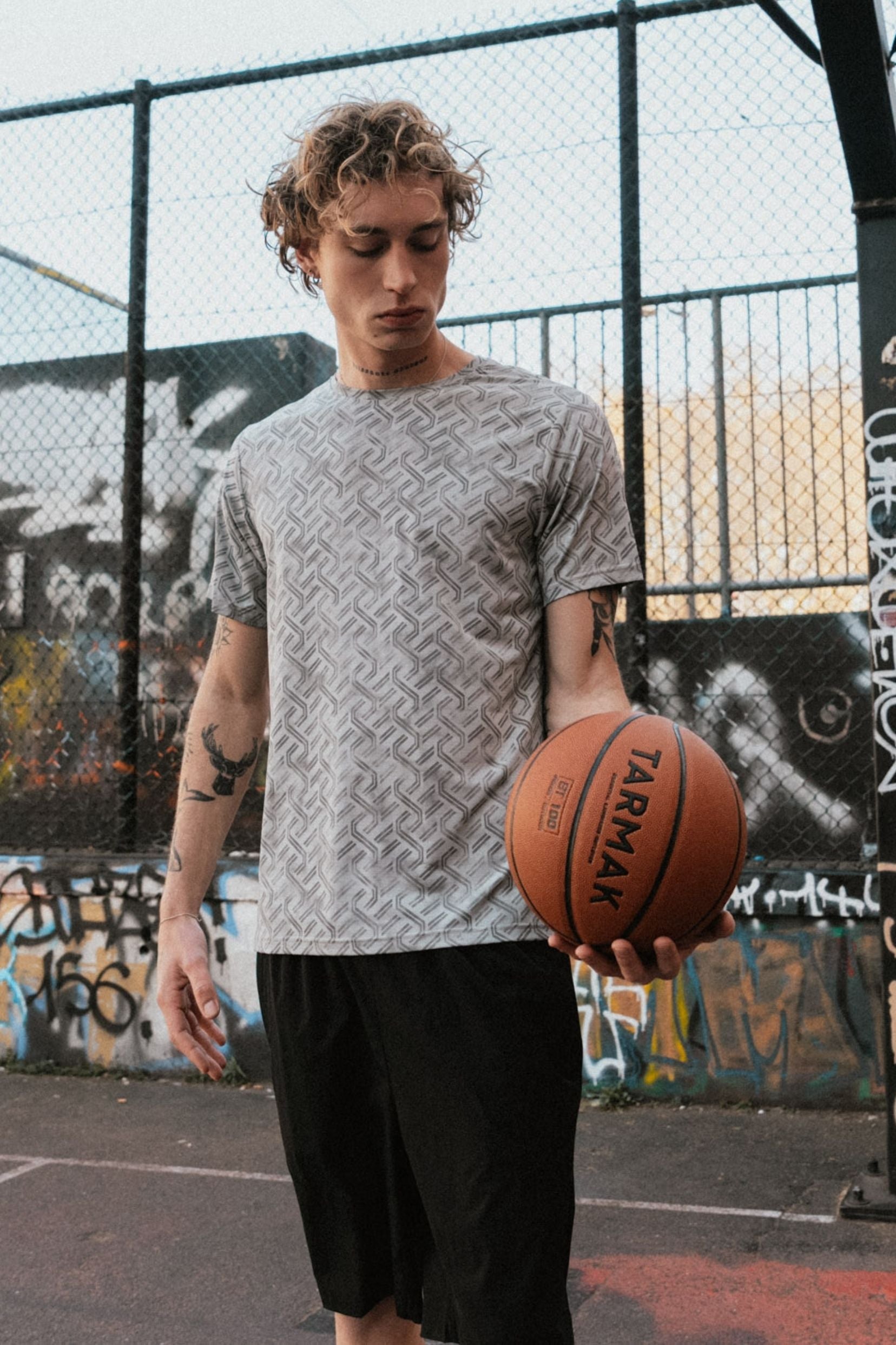 T-shirt sport Agadir - gris-thumbmail-3