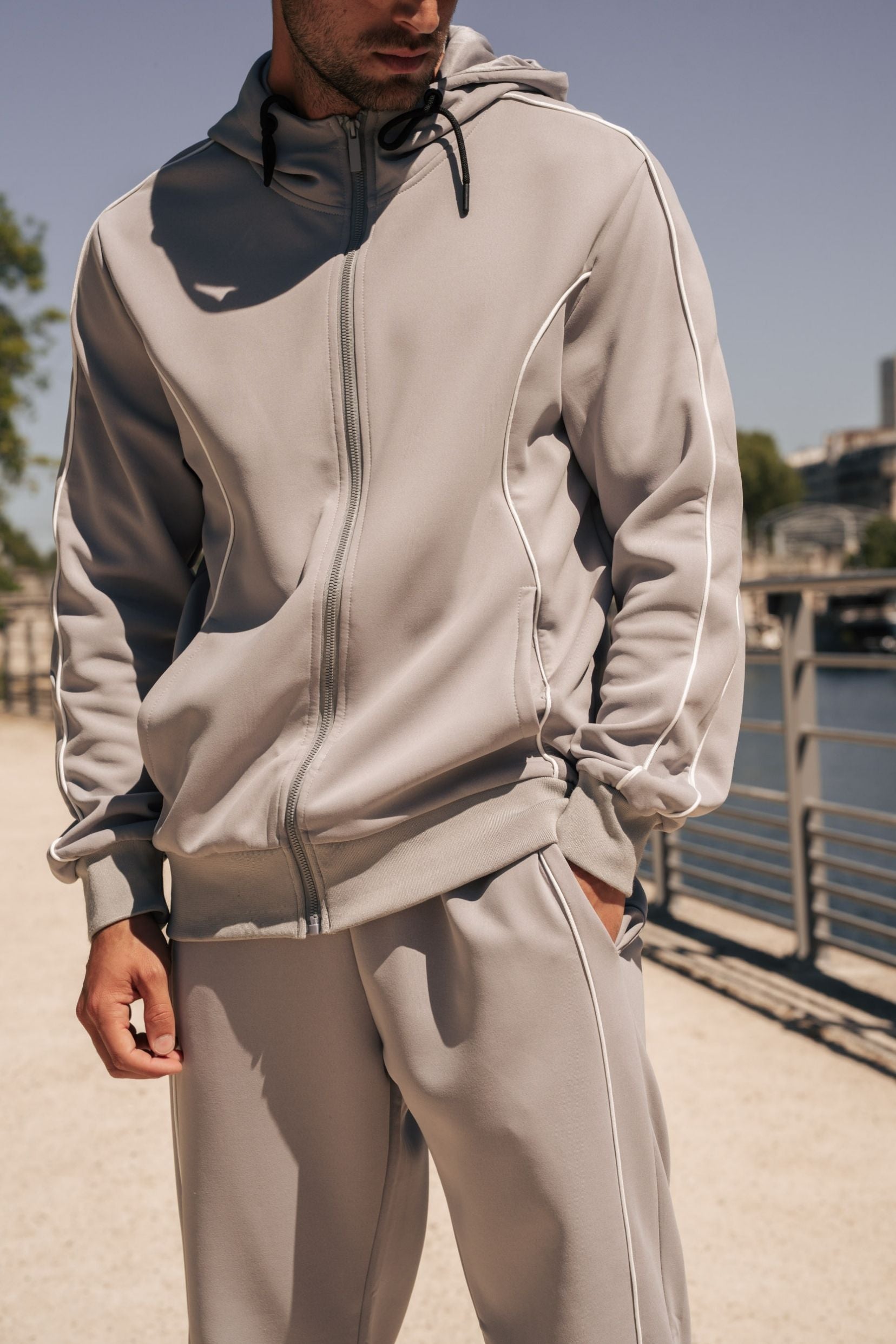 Ensemble Victoire veste/pantalon - gris